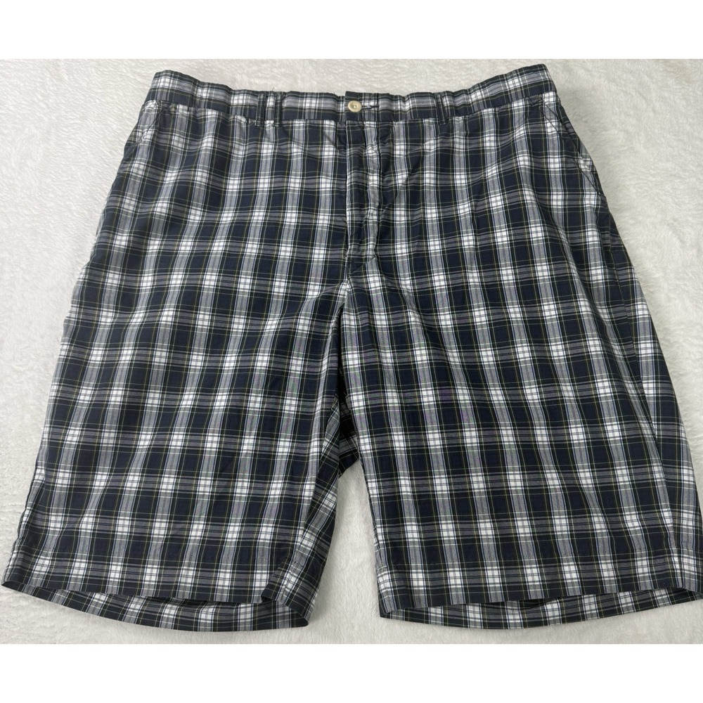 Polo Ralph Lauren Shorts Mens 36 Chino Plaid Tartan Bradbury Golf Madras VTG